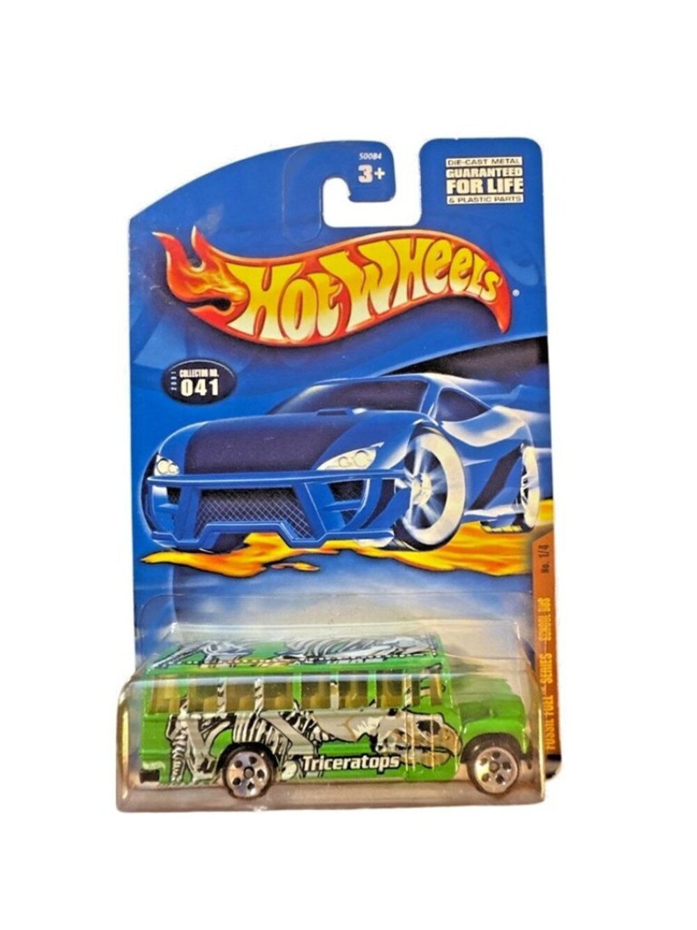 Vintage Die Cast Hot Wheels Fossil Fuel Series Triceratops Bus Car Collector 041 - Picture 1 of 6